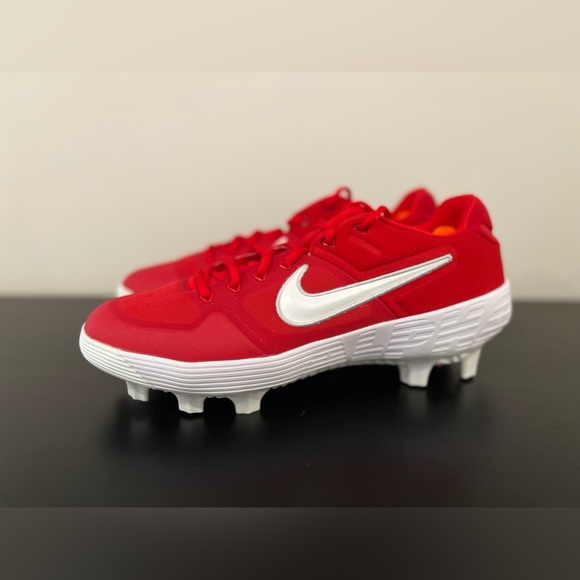 Size 14 Nike Alpha Huarache Elite Low MCS Baseball Cleats Red
